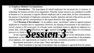 Chapter 3 Interdepartmental correspondence Session 3 [upl. by Soble]