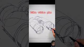 Free hand sketching of a telescope drawing art artist easydrawingideasforkids [upl. by Nesto372]