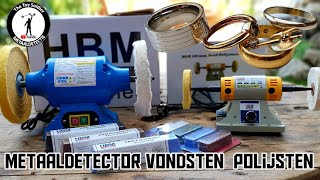 Metaaldetector vondsten polijsten met een polijstmachine [upl. by Aviva]