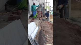 Granite Flooring Work amp compound Wall Brick Work  J34 [upl. by Vaas]