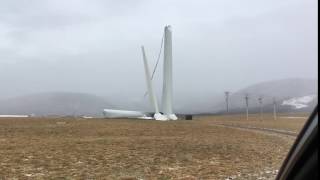 Windmill in Grand Etang blown to pieces [upl. by Marti]