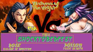 ULTRA STREET FIGHTER IV XBOX 360One SHOCKTOBERFEST Mistress of the Night match Rose vs Poison [upl. by Stempien26]