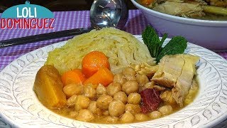 Cómo hacer Garbanzos con pollo y verduras Receta fácil y saludable Loli Domínguez [upl. by Etnor]