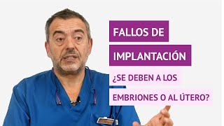 ¿Los fallos de implantación se deben a los embriones o al útero de la paciente [upl. by Ameekahs]