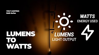 LED Lumens to Watts  Bulb Series [upl. by Dhiman389]