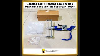 IMPA 614101 BANDING TOOL Strapping Tool Tension Tool Stainless Steel BandIt [upl. by Sydney]