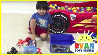 SURPRISE TOYS Giant Ball Pit Challenge with Ryan ToysReview [upl. by Bruning]