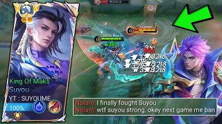 WANT TO COUNTER SUYOU USING NOLAN Not that easy bro  Mobile Legend [upl. by Ofella]