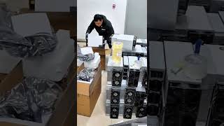 ANTMINER S19Kpro Bitcoin miners are packing for shipment to customers in Pennsylvaniabitcoinmining [upl. by Punak]