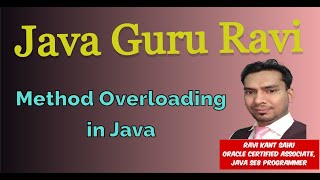 Method and Overloading  Java [upl. by Shaefer]