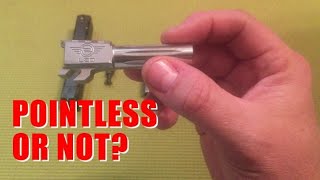 Review L2D Combat match grade replacement barrel for the SampW MampP Shield 9mm [upl. by Akirdnwahs197]