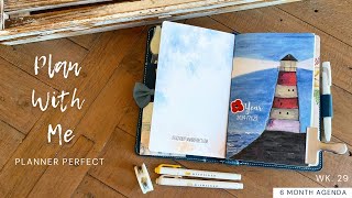 Wk 29  Plan With Me  6 Month Agenda  Planner Perfect [upl. by Beret]