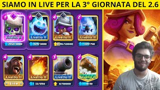 LIVE  GIOCHIAMO CLASH ROYALE CON TUTTI VOI PUNTIAMO OGGI 7500 COPPE [upl. by Annawad]