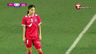 Highlights  Nepal vs Bhutan  SAFF U19 Womens Championship  2021  T Sports [upl. by Ekusoyr38]