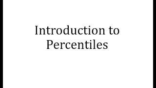 Introduction to Percentiles [upl. by Flora]