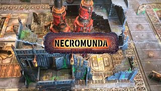 Necromunda Gang War  Genestealer Cult vs Escher [upl. by Aicram731]