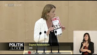 Dagmar Belakowitsch  Impfpflichtabstimmung NEIN respektieren Volksbegehren  2192022 [upl. by Hannie318]