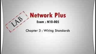 NetworkPlus Ch3 LAB Wiring Standards [upl. by Ominoreg124]