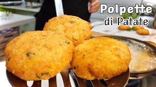 POLPETTE DI PATATE 🥔 veloci facili e sofficissime 🥔 Potatoes Meatballs [upl. by Mycah121]