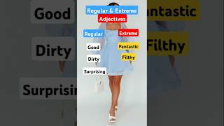 Regular vs Extreme Adjectives ✅ learn english learnenglish vocabulary dailyenglish shorts [upl. by Vihs]