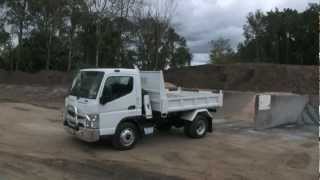 Mitsubishi Fuso Canter Tipper truck video review  NewTruckSearchcomau [upl. by Enitsugua]