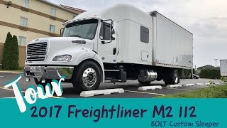 2017 FREIGHTLINER M2 112 BOLT CUSTOM SLEEPER TRUCK TOUR [upl. by Lobiv]