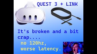 Quest 3 Vs Quest 2 PCVR with Link Cable there is no improvement [upl. by Tristam]