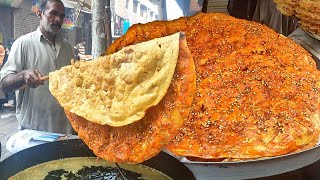 Pakistani Street Food LAHORI KATLAMA  Lahore Famous Street Food Katlama Making KATLAMA RECIPE [upl. by Tobiah791]