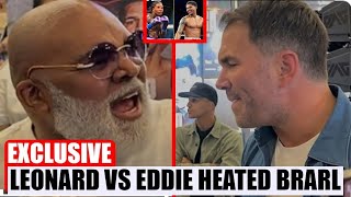 JUST NOW  Leonard Ellerbe and Eddie Hearns Heated Brawl Over Tank Davis vs Shakur Stevenson [upl. by Noremmac]