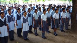 Indian National Anthem quotJana Gana Manaquot  Navyug School Peshwa Road Students at Morning Assembly [upl. by Nnylg318]