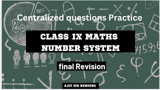 Rationalising the Denominator class lX maths ajitsirkewzing khansir youtube [upl. by Anasiul]