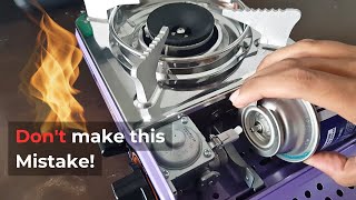 How to Actually use a Portable GAS Stove for Camping [upl. by Meil]