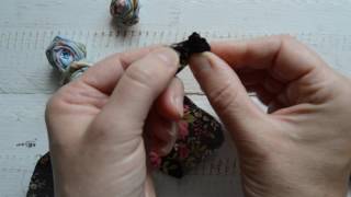 Twisted fabric rose tutorial [upl. by Harrak]