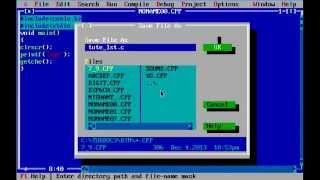 CC Programming for beginners in turbo C Tutorial1 Creating simple C program [upl. by Huntley]