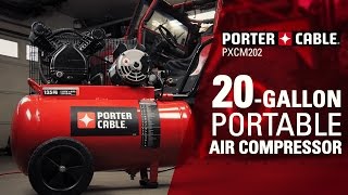 PorterCable 20Gallon Portable Air Compressor [upl. by Dutch]