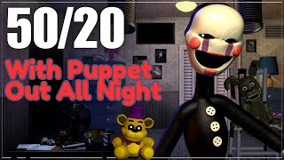 UCN  5020 With Puppet Out Entire Night Completed No Puppet Death Coin  No GMB 2nd Victor [upl. by Kciredes343]