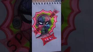 𝑠𝑝𝑖𝑑𝑒𝑟 𝑚𝑎𝑛 𝑡𝑢𝑡𝑜𝑟𝑖𝑎𝑙🕷🕸 ♡youtubesimpledrawingstepbystep shortvidio [upl. by Aratal]