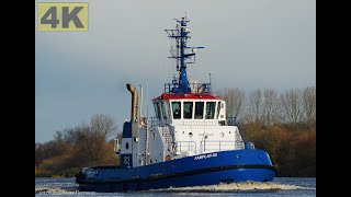 FAIRPLAY 82  Shipspotting Germany 🇩🇪 IMO 9693252 River Weser near City Brake Unterweser  4K VIDEO [upl. by Torr234]