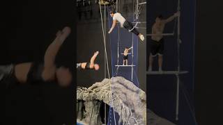 I trust you guys💪🏻 gym circus cirquedusoleil acrobatics flip aerial trampoline [upl. by Anna]