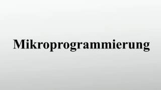 Mikroprogrammierung [upl. by Hareehat]