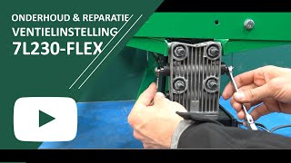 Houtklover reparatie en onderhoud  Ventielinstelling ACG 7L230FLEX [upl. by Haleelahk]