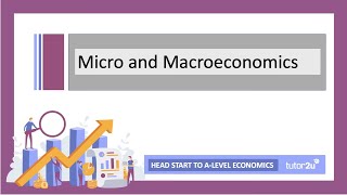 Introduction to Micro and Macroeconomics  Head Start in ALevel Economics [upl. by Addiel]