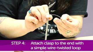 How to Use a Cone on a MultiStrand Necklace [upl. by Annonyw]