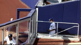 Mariano Riveras First Entrance  The New Yankee Stadium [upl. by Nylasej32]