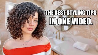 MY BEST CURLY HAIR STYLING TIPS ALL IN ONE VIDEO everything Ive learned in 5 years [upl. by Travis530]