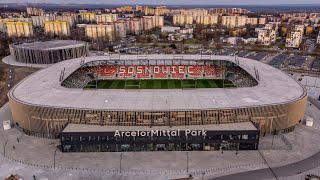 Nowy stadion w Sosnowcu  ArcelorMittal Park  DJI Mini 2 [upl. by Patrice]