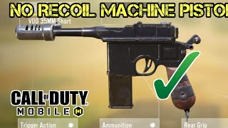 Best No Recoil Machine Pistol Gunsmith amp Gameplay in COD Mobile  Call of Duty Mobile [upl. by Ozne]