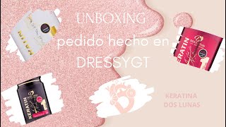 🍃Unboxing Keratina Dos Lunas 🌙 pedido de Dressygt💗  Tratamiento para el cabello  ASMR [upl. by Milburt]