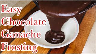 Chocolate Ganache With Cocoa Powder  Chocolate Frosting Recipe [upl. by Ettelrac]