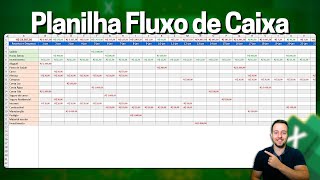 Planilha de FLUXO de CAIXA DIÁRIO Excel em 10 minutos Como Fazer [upl. by Yentruok]